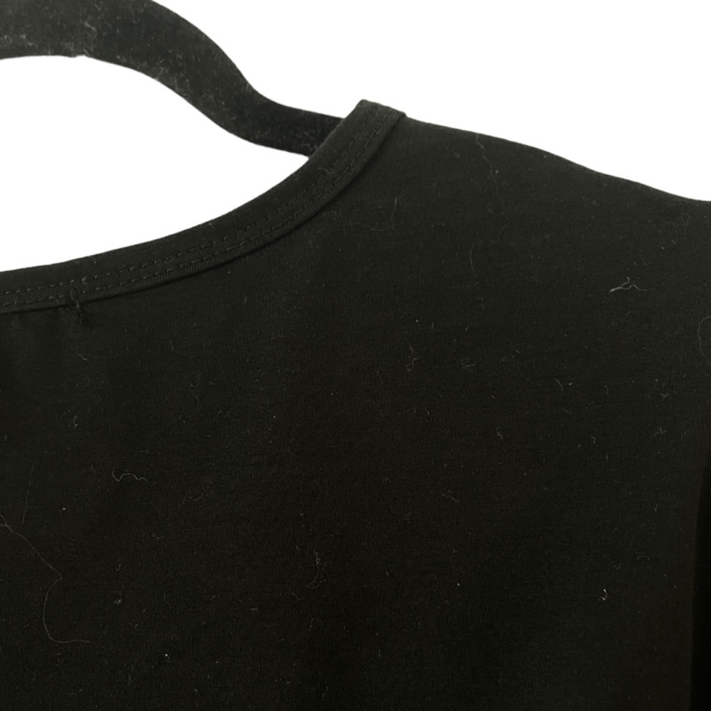Ouges Black Henley Long Sleeved Top‎ XXL - image 3